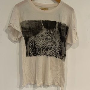 Zara distressed print T-shirt